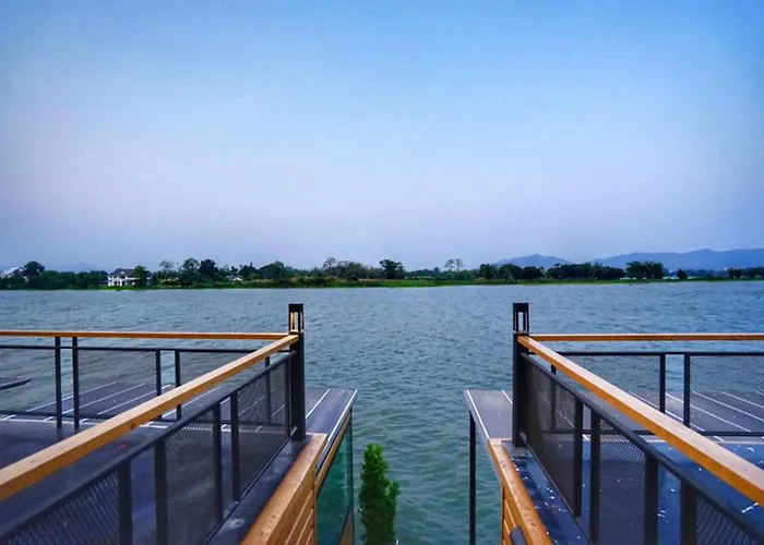 Blue Sky Raft At Kanchanaburi