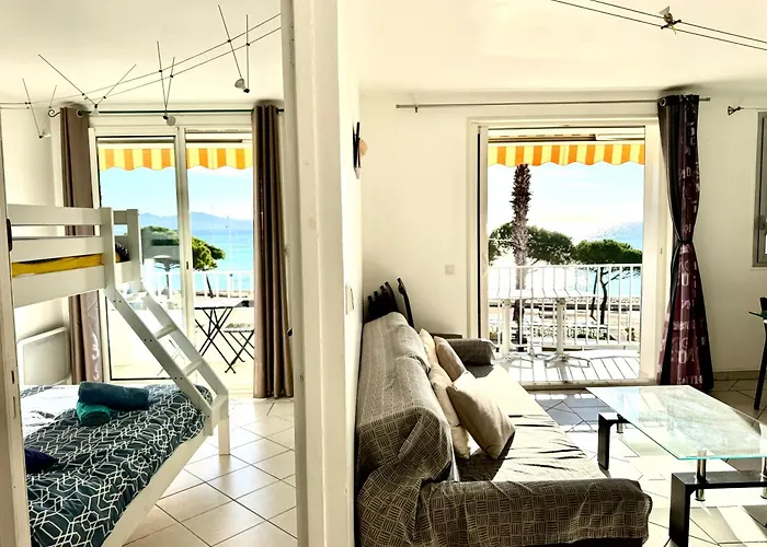 T3 sur la plage vue féerique mer,wifi, parking inclus , clim